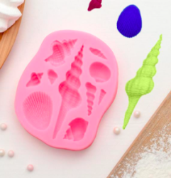 Молд силиконовый «Большие ракушки», 9,4×7,5×1,5 см Изображение Молд силиконовый «Большие ракушки», 9,4×7,5×1,5 см